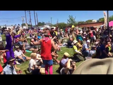 Second Line Social Aid and Pleasure Society at Honk! Texas 2016