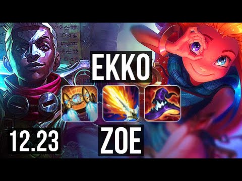 EKKO vs ZOE (MID) | Quadra, 800+ games | EUW Master | 12.23
