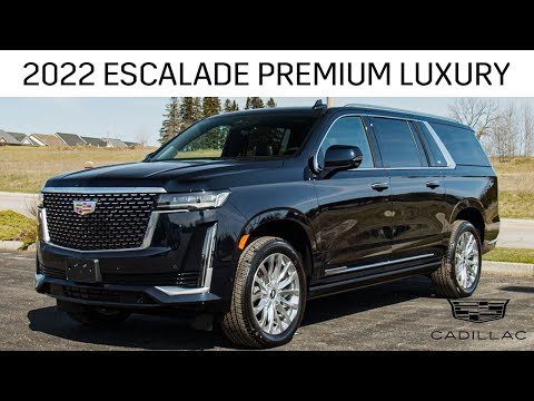 Arrive in style with new 2022 Cadillac Escalade ESV Premium Luxury!