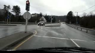 preview picture of video 'Jazda drogą E39 na droge 567 pod Bergen'