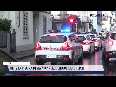 2023-01-19 PRATO - BLITZ EX PISCINA DI VIA ARCANGELI, CINQUE DENUNCIATI