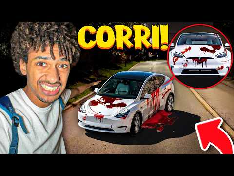 IF YOU SEE BLOOD ON THE CURSED TESLA AT NIGHT, GO OUT AND ASK FOR HELP...it's a trap
