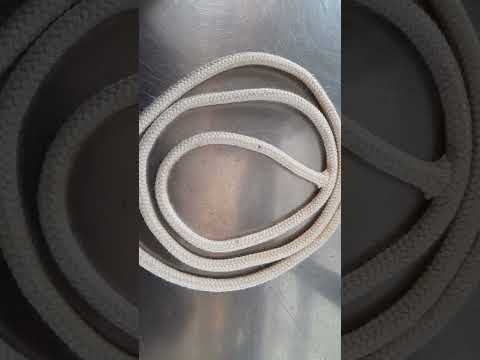 Natural round cotton rope, 100 m, 5 mm