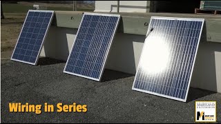 How and why to wire solar panels in series