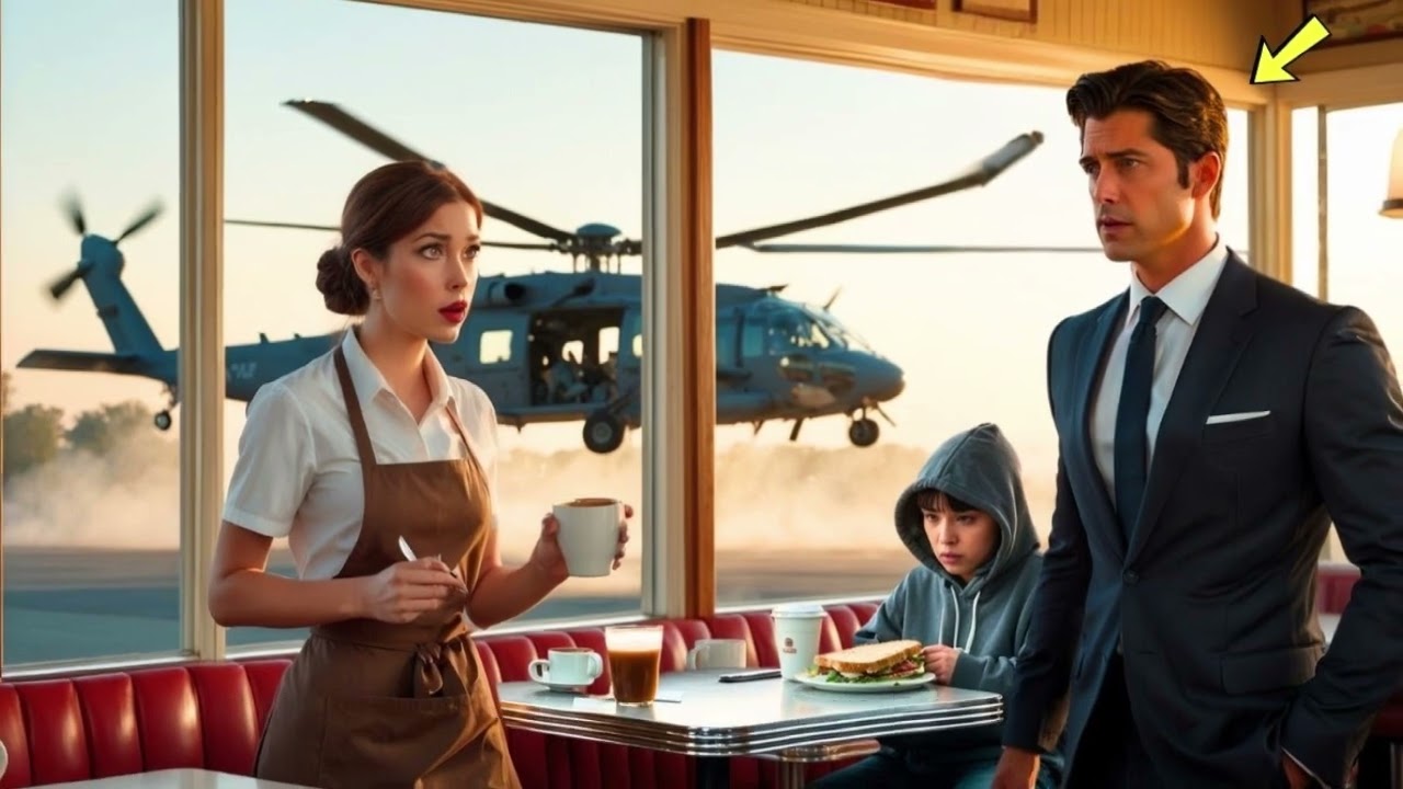 Ela alimentava um garoto mudo em segredo todos os dias… até que helicópteros cercaram a lanchonete!