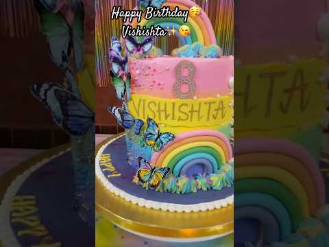 Happy Birthday Vishishta🌈✨🎂 #rainbowtheme  #happybirthday #happier #rainbow #birthdaycelebration