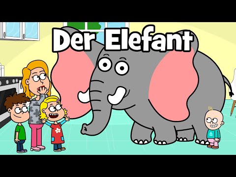 ♪ ♪ Tierlied Urlaub Familie - Bade Song | Der Elefant Song | Hurra Kinderlieder