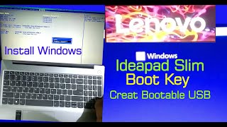 Lenovo Ideapad slim 3 bios setup "lenovo Ideapad slim" boot key, install windows 11on Lenovo Ideapad