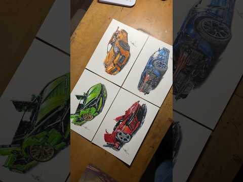 I Drew the LEGO Technic SUPER cars! ✍️