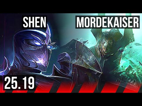 SHEN vs MORDEKAISER (TOP) | 7/0/5, Godlike | EUW Master | 25.19