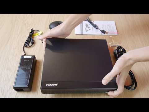 NVR 8 Canale POE ultra HD 4K 5MP Eyecam EC‐NVR1312 - www.1cctv.ro