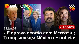 UE aprova acordo com Mercosul; Trump ameaça atacar México; Venezuela liberta presos e+ notícias