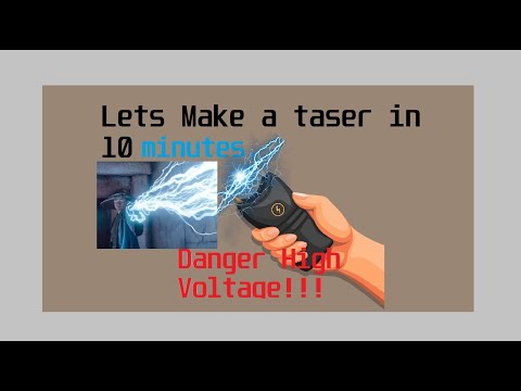 DIY How To make a Taser (stun gun) in 10 minutes? easy step by step tutorial.