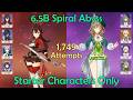 Starter Characters Only 6 5B Spiral Abyss Genshin Impact