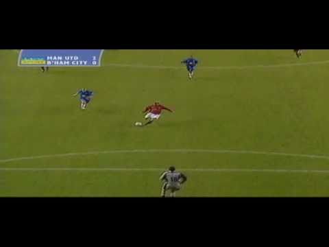 Juan Sebastian Veron super pass to Beckham and  beautiful goal vs Birmingham City