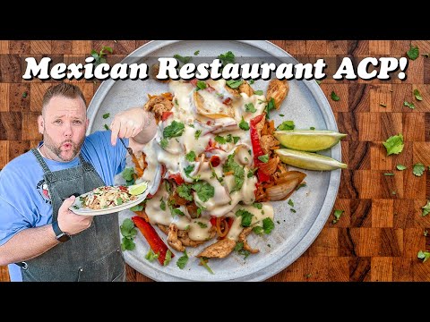 How to Make Mexican Restaurant Style ACP/Arroz Con Pollo with Cheese Sauce on the Blackstone Griddle