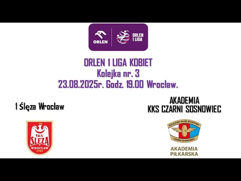 Orlen 1 Liga Kobiet: 1 Ślęza Wrocław vs Akademia KKS Czarni Sosnowiec