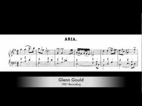 Glenn Gould: Goldberg Variations [1981] With Score -- Aria