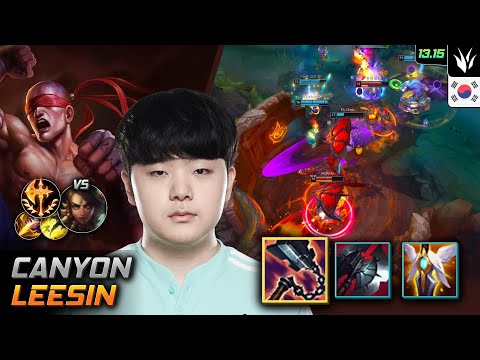 Canyon Lee Sin Jungle Build Goredrinker Conqueror - LOL KR Challenger Patch 13.15