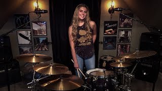 LIVING COLOUR “Cult of Personality” Drum Cover ~Brooke C