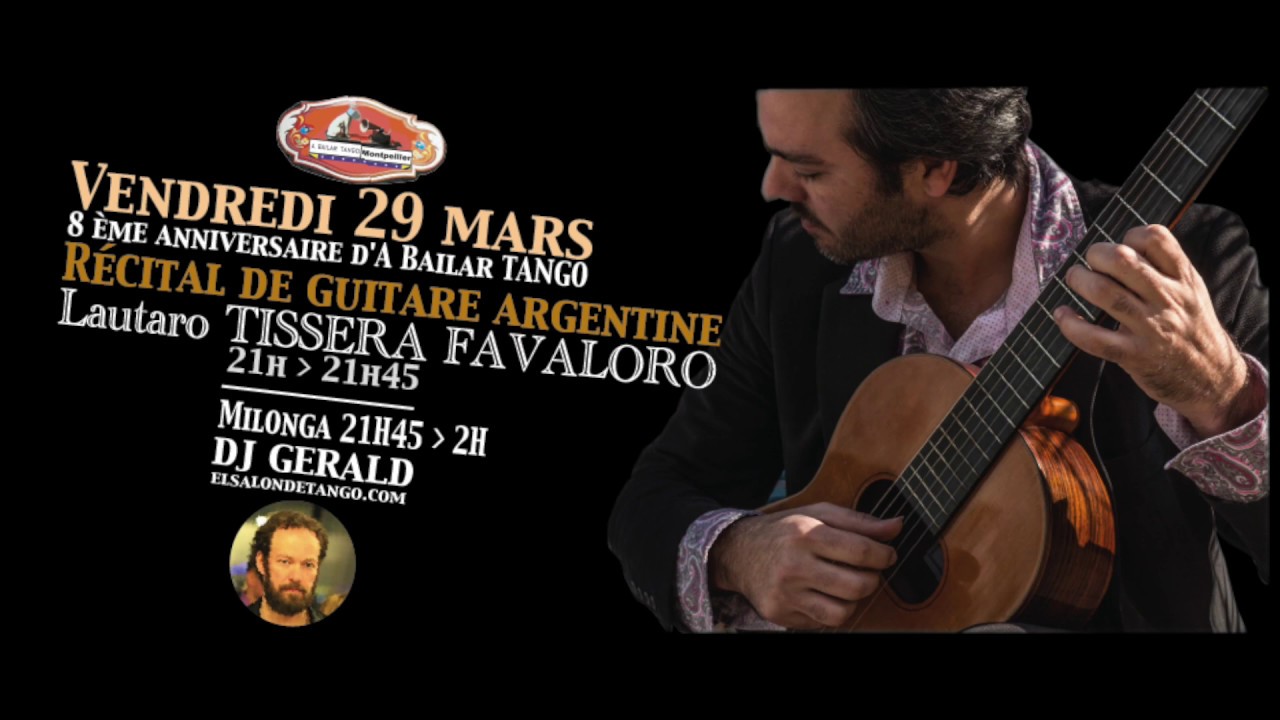 Lautaro Tissera Favaloro -A Don Agustin Bardi (tango) GUITARE ARGENTINE- SALON DE TANGO MONTPELLIER