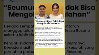 Penyesalan Denada Meski Kini Sudah Berdamai dengan Ressa: Seumur Hidup Tak Bisa Mengobati Kesalahan