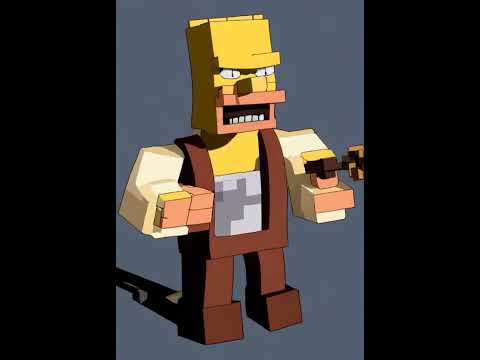 🤘 💪 Minecraft Pixel Homer Art: Crafting Minecraft Creations #minecraft  #Shorts #gameplay  #viral