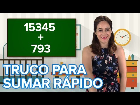 Truco para sumar cifras grandes de forma rápida. Cálculo mental