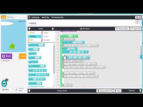 Code org Lesson 21 Project Side Scroller