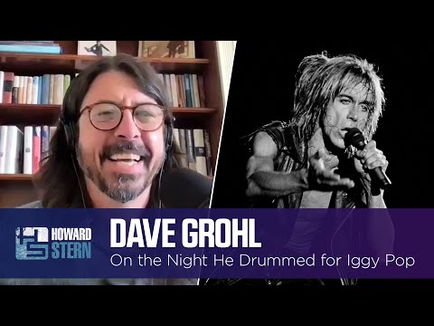 Dave Grohl Shares Wild Story With Howard Stern About The Night He Played With Iggy Pop