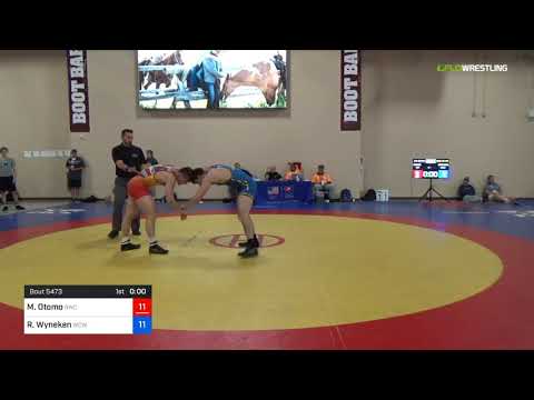 2018 Marine Corps US Open/UWW Junior Freestyle 86 Con 32 #2 - Michael Otomo (BWC) Vs. Ruger Wyneke