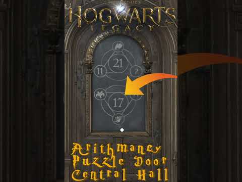 How to open Puzzle Doors! - Arithmancy Puzzle Door Solution: Central Hall - Hogwarts Legacy