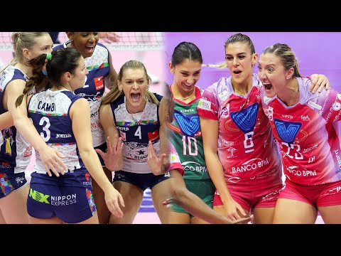 ALL "MEGA RALLY" of the match Firenze - Milano | Lega Volley Femminile 2022/23