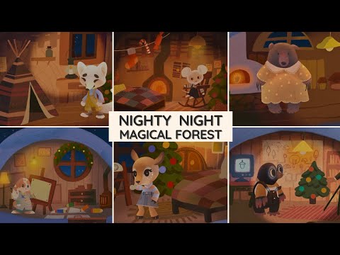 Nighty Night, Magical Winter Forest! 🎄✨ Calming Bedtime Story for Kids | Cute Animals going to Sleep