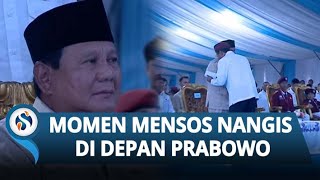 Tangis Pecah di Panggung! Momen Mensos Gus Ipul Terharu hingga Suara Bergetar di Hadapan Prabowo