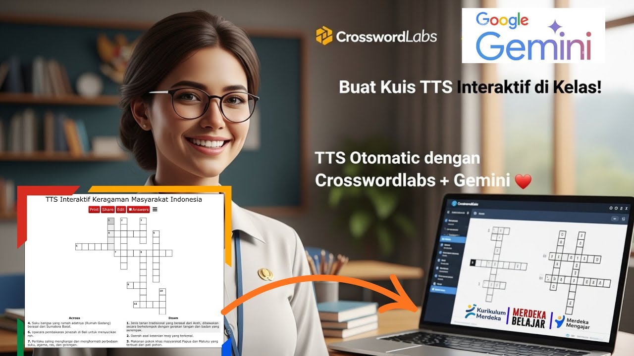How to Create an Interactive Crossword Quiz with Gemini + Crosswordlabs