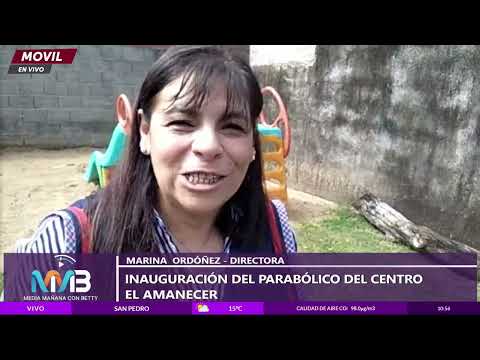 Inauguración del parabólico del centro el amanecer