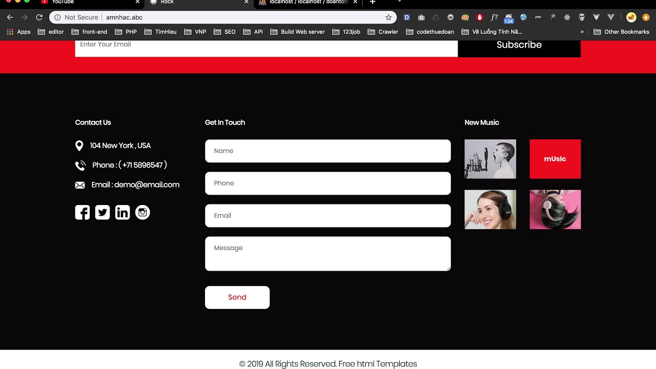 Đồ án tốt nghiệp - Xây dựng website âm nhạc laravel - Tạo CSDL