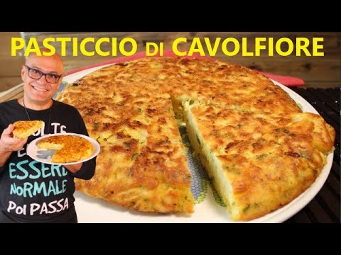 PASTICCIO di CAVOLFIORI con 3 EURO 4 PORZIONI ricetta cavolfiori SENZA FORNO