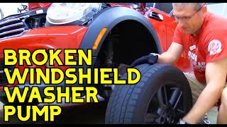 How To DIY Replace a Windshield Washer Pump on a MINI COOPER YOURSELF.