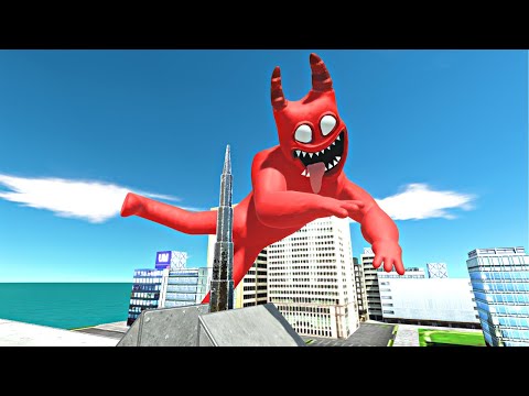 Monsters vs Deadly Spike Trap in City - Animal Revolt Battle Simulator