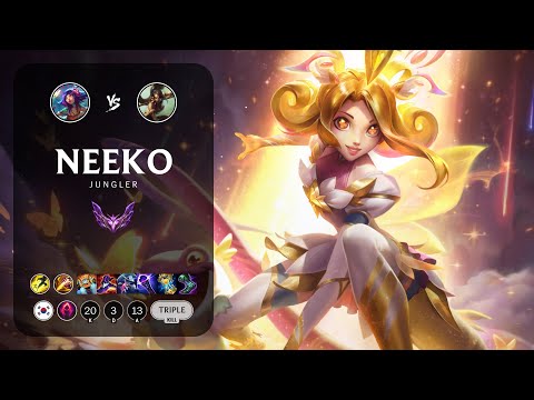 Neeko Jungle vs Nidalee - KR Master Patch 13.13