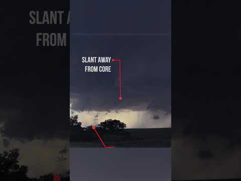 As this supercell dropped big bolts, it had two lowerings under its base -- which was the danger?