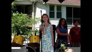 10 yr old Allie sings The Only Real Peace by Candy Hemphill