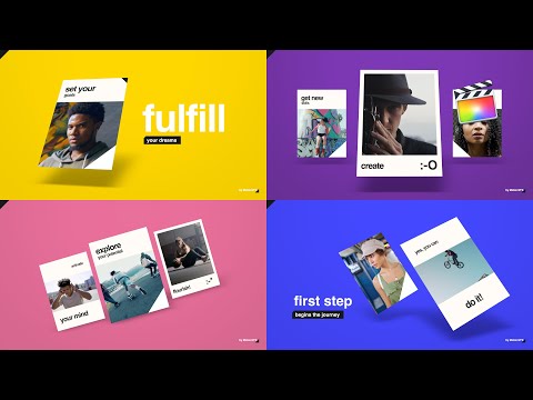 Motivational Slideshow Modular Template for Apple Motion & FCPX - MotionVFX