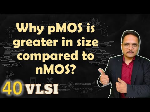 Why pMOS size is greater then nMOS size | nMOS pMOS nMOS pMOSSizeComparison