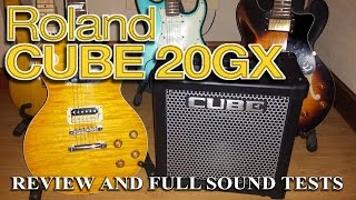 Video thumbnail for Roland Cube 20GX Guitar Amp Review and full sound tests by Getaways and Guitars