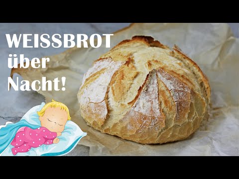 Baking bread while you sleep - easy overnight bread - bread with overnight proving - overnight br...