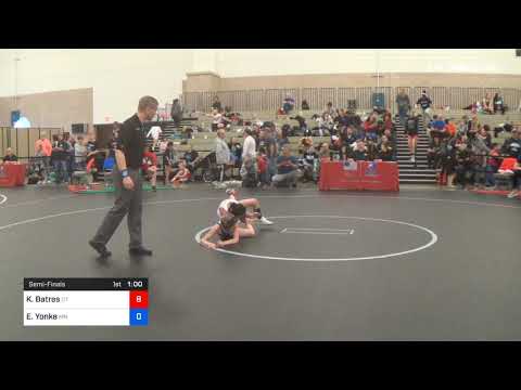 65 Lbs Semifinal Kayla Batres Team Connecticut Vs Evelyn Yonke Team Minnesota