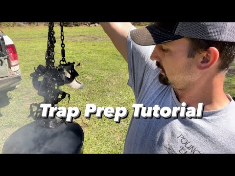 Coyote Trapping - How To Dye and Wax Traps!